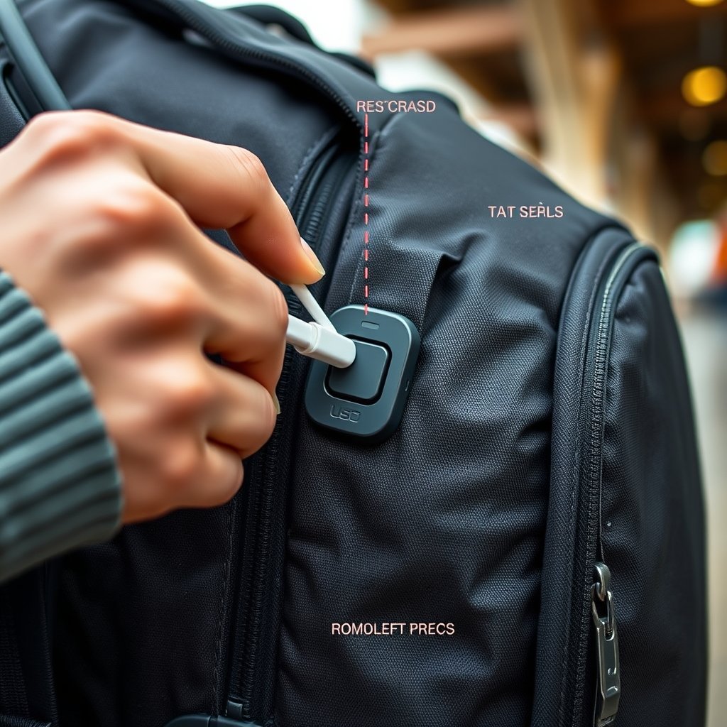 anti theft travel backpack usb charging - Illustration 2