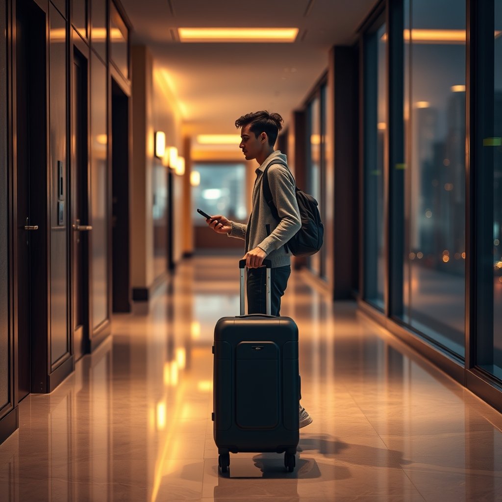 portable door lock hotel security - Illustration 1
