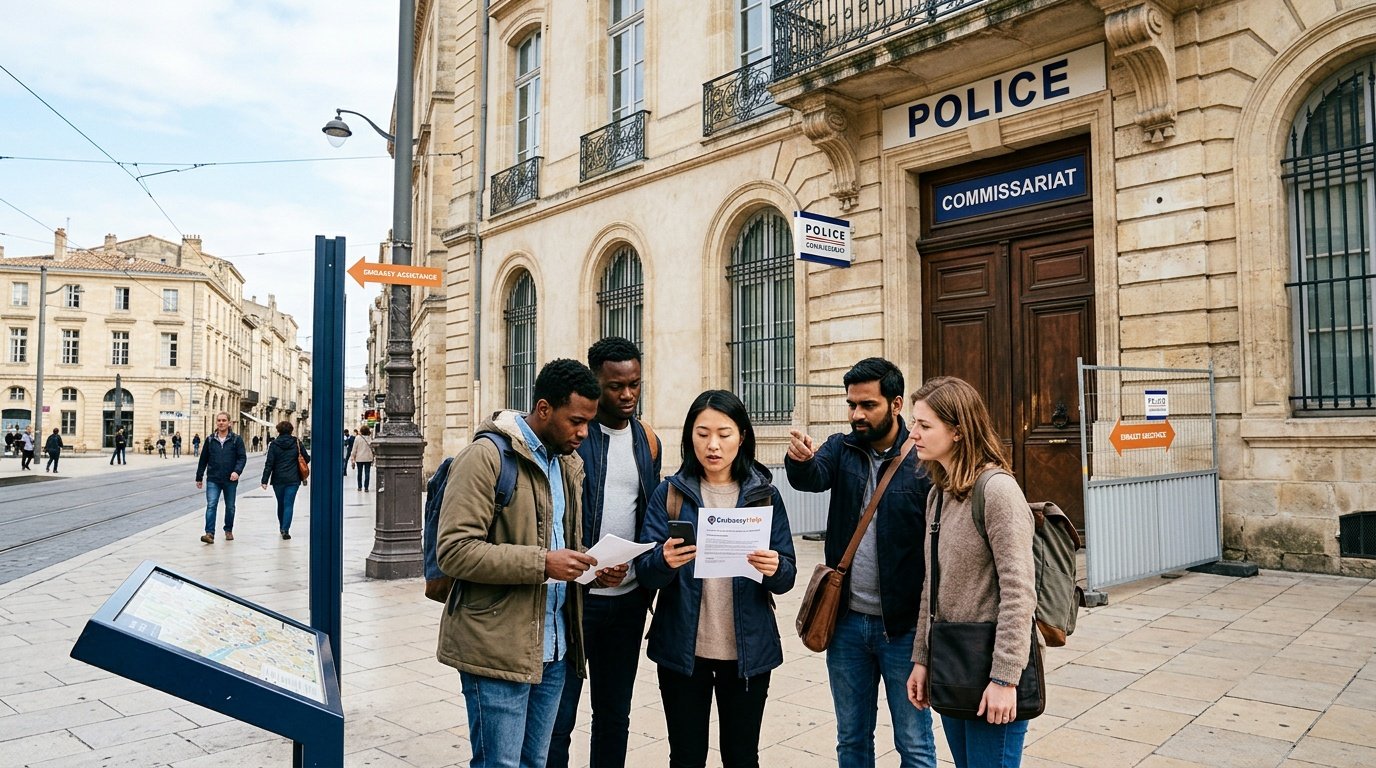 stolen passport abroad + travel theft report police