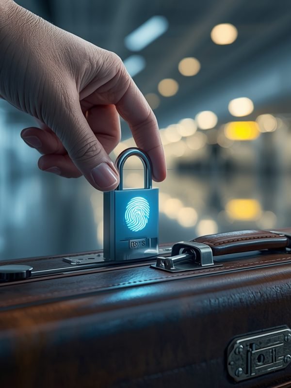 lucid-origin_A_close-up_shot_of_a_human_hand_placing_a_sleek_glowing_fingerprint_on_a_smart_p-0